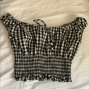 BRANDY MELVILLE CHECKERED TOP